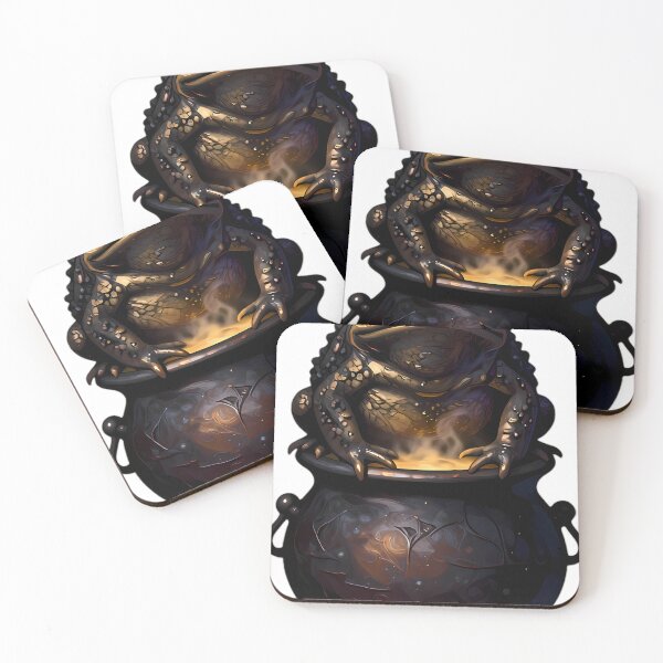 Item preview, Gothic Toad Witchs Brew Cauldron designed and sold by IllumeInk.