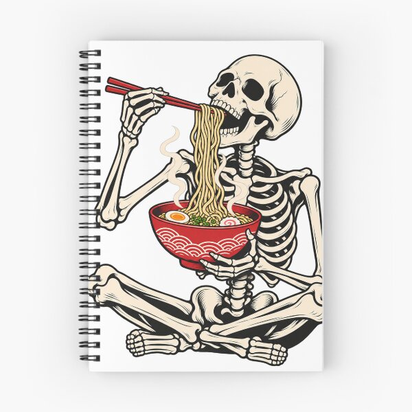 Item preview,  Skeleton Eating A Bowl Of Noodles designed and sold by S06PMarketing.