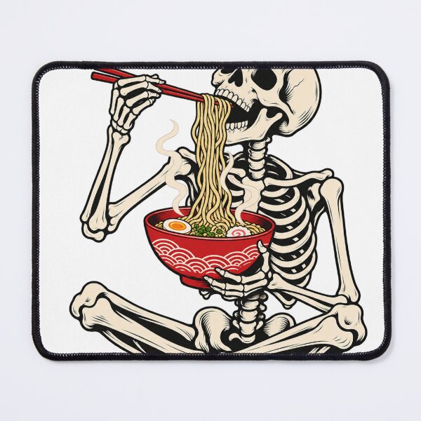 Item preview, Skeleton Eating A Bowl Of Noodles designed and sold by S06PMarketing.