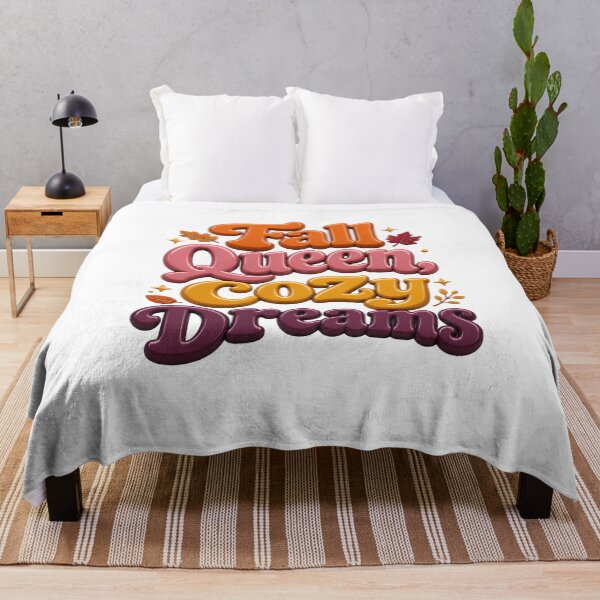 Item preview, Fall Queen, Cozy Dreams – Cute Cozy Autumn Design for Women & Fall Lovers designed and sold by PrintSparkDesigns.