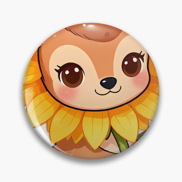 Item preview, Cute Baby Deer Fawn Hugging Sunflower designed and sold by pumsquare.