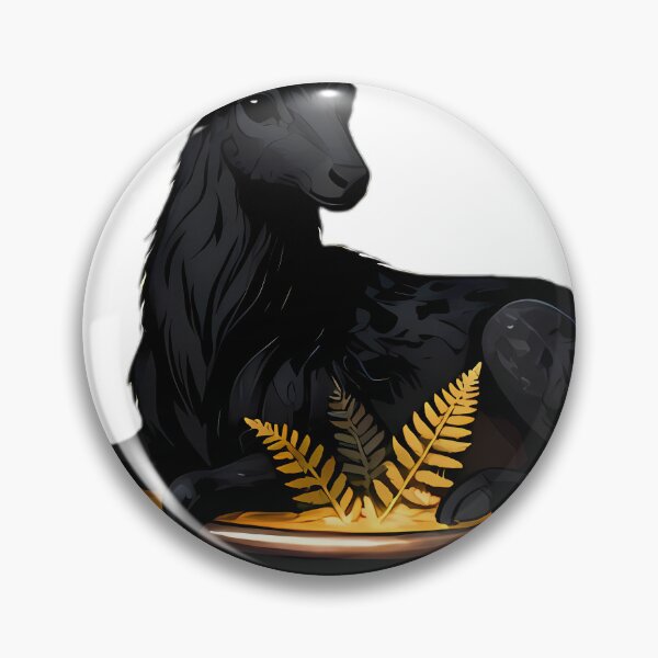Item preview, Gothic Black Stag Golden Fern Cauldron designed and sold by IllumeInk.