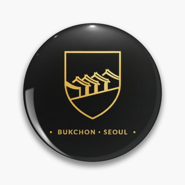 Item preview, Bukchon Hanok Crest — Seoul Shield Badge Logo designed and sold by Shutter-Dragon.
