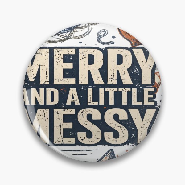 Item preview, Merry and a Little Messy Funny Christmas T-Shirt designed and sold by Worn and Witty.