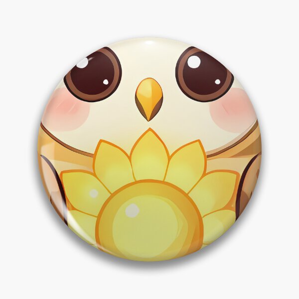 Item preview, Cute Barn Owl Holding Golden Sunflower designed and sold by pumsquare.