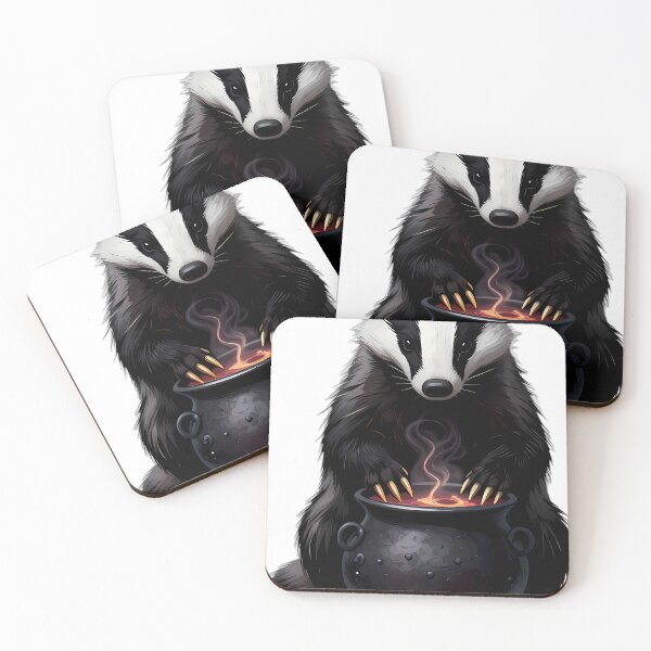 Item preview, Gothic Badger Hemlock Cauldron designed and sold by IllumeInk.