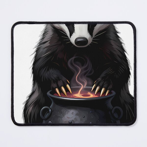 Item preview, Gothic Badger Hemlock Cauldron designed and sold by IllumeInk.
