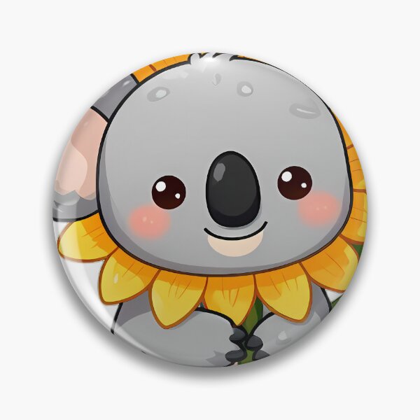 Item preview, Cute Baby Koala Hugging Sunflower Stalk designed and sold by pumsquare.