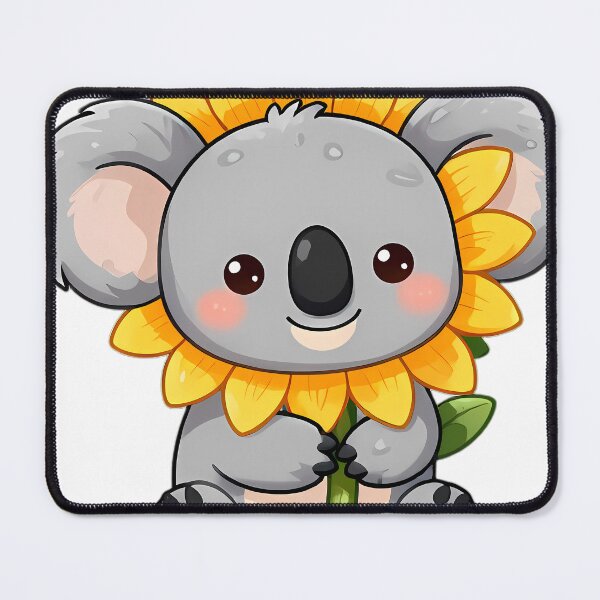 Item preview, Cute Baby Koala Hugging Sunflower Stalk designed and sold by pumsquare.