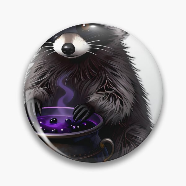Item preview, Gothic Raccoon Blackberry Brew Cauldron designed and sold by IllumeInk.
