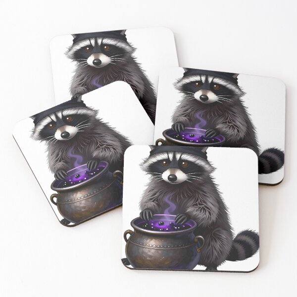 Item preview, Gothic Raccoon Blackberry Brew Cauldron designed and sold by IllumeInk.