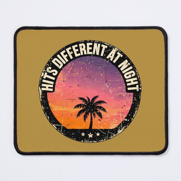 Item preview, Retro Sunset Palm Tree Badge designed and sold by PreeCha Art & Co..