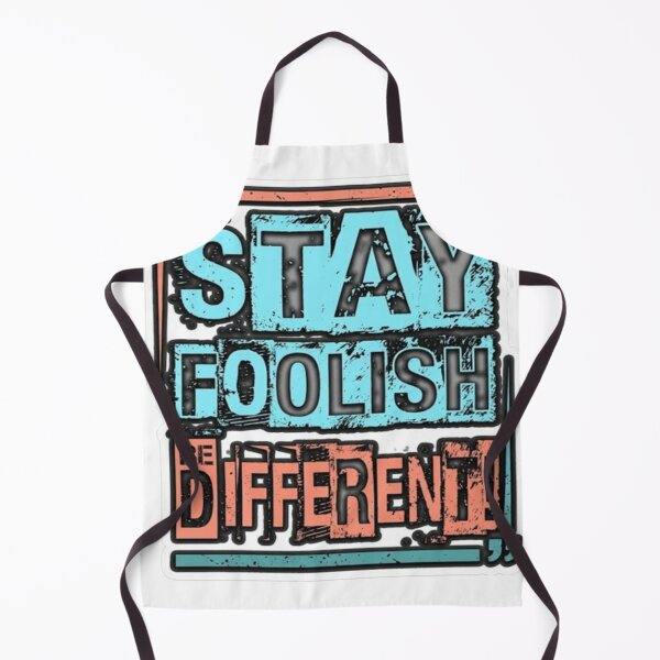 Item preview, "Stay Foolish Be Different" Urban Streetwear Typography Sticker Graphic designed and sold by Khennshe-Designs.