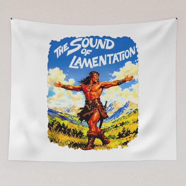 Item preview, conan the barbarian - the sound of music - the sound of lamentation meme designed and sold by LouisDaniel12.
