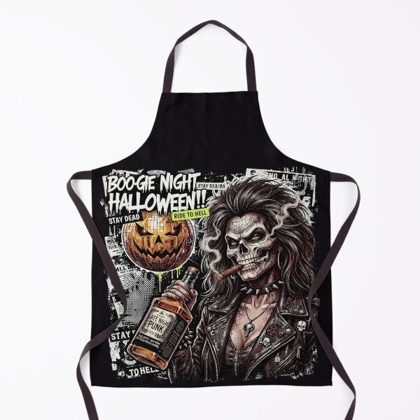 Item preview, Halloween Skeleton Punk Disco Pumpkin Bottle designed and sold by Voodoo Store Paranormal Collections.