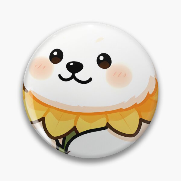 Item preview, Cute Samoyed Puppy Hugging Giant Sunflower designed and sold by pumsquare.