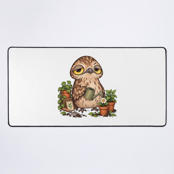 Item preview, Cute Potoo Gardening Bird | Funny Sleepy Bird Plant Lover designed and sold by MrDev.