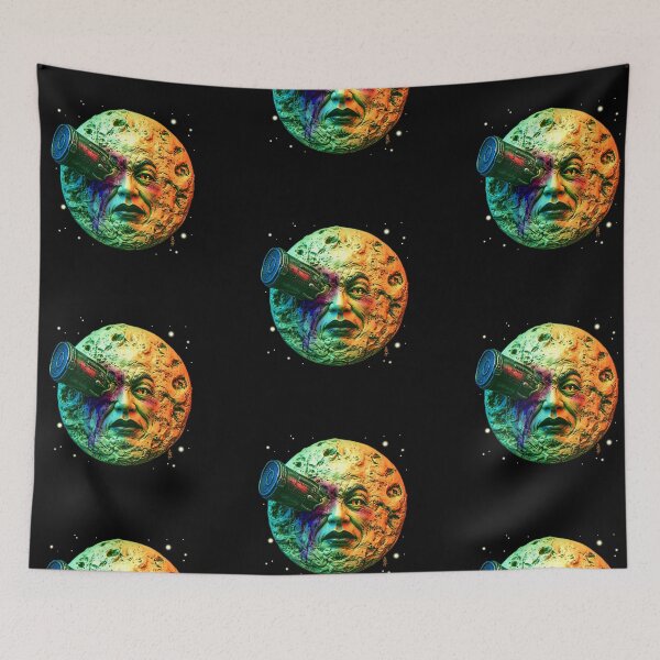 Item preview, A Trip to the Moon 1902 Tribute cool colors designed and sold by AbbottDesigns.