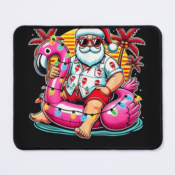 Item preview, Christmas in July Shirt Santa Flamingo Float Summer Xmas designed and sold by matnguc1.