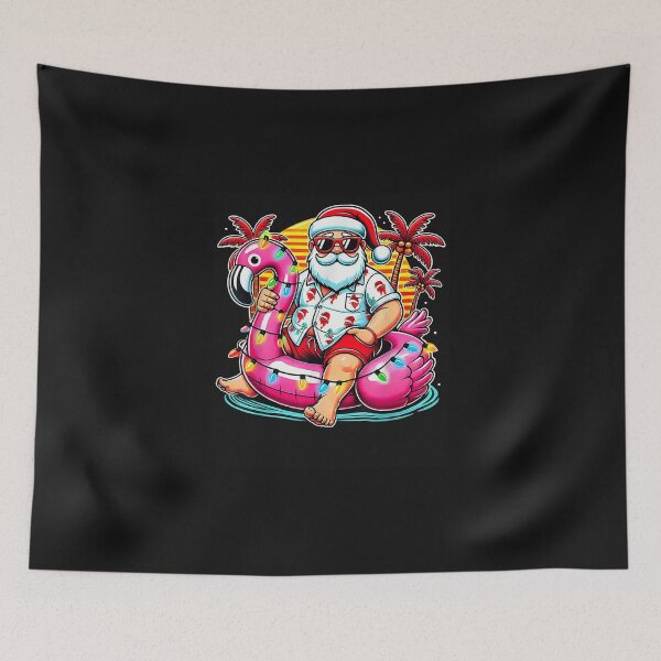 Item preview, Christmas in July Shirt Santa Flamingo Float Summer Xmas designed and sold by matnguc1.