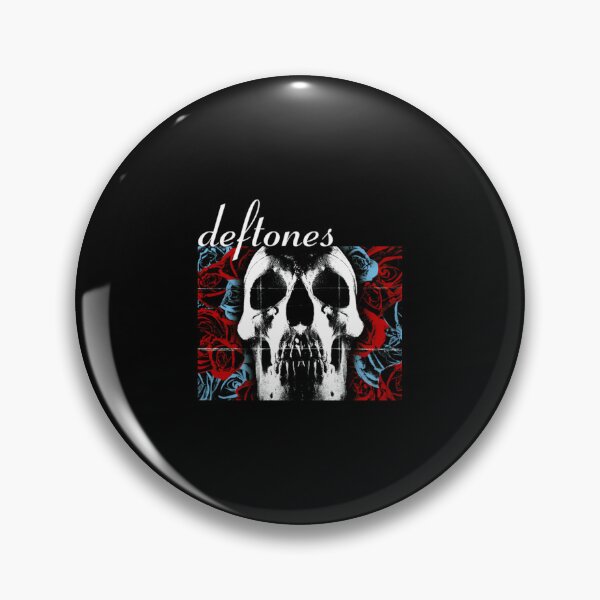 Item preview, deftones alternative rock skull and red roses floral music designed and sold by LouisDaniel12.