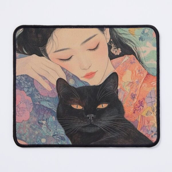 Item preview, Sleeping Girl with Kitty designed and sold by Kitty-Couture.