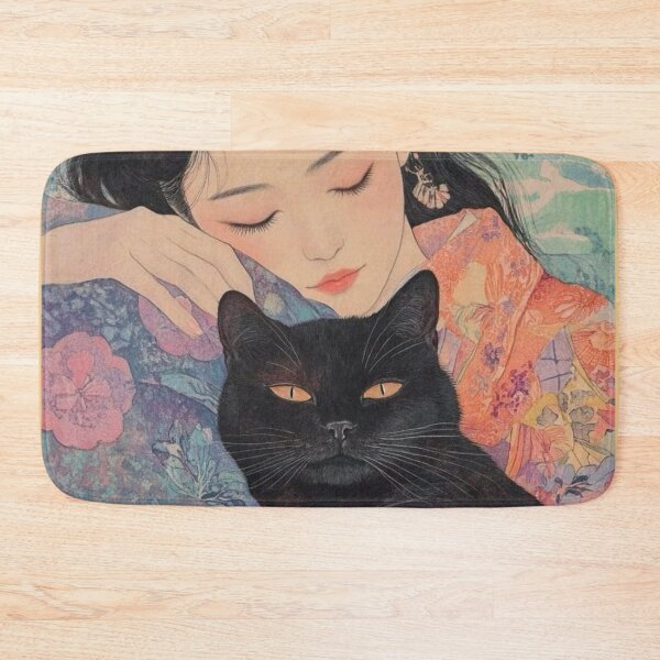 Item preview, Sleeping Girl with Kitty designed and sold by Kitty-Couture.