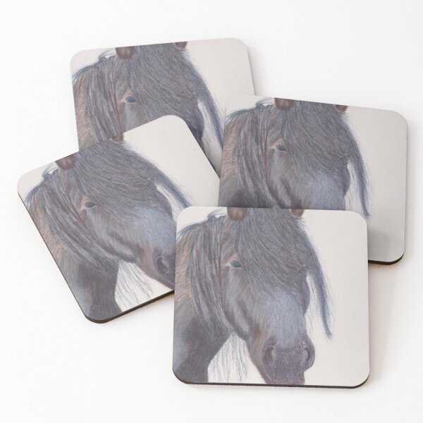 Item preview, Portrait of a black horse designed and sold by SandraAnimalArt.