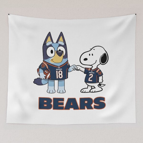 Item preview, Bluey And Snoopy Chicago Football Buddies designed and sold by DamianRoy88.
