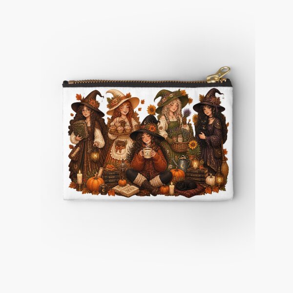 Item preview, Cozy Autumn Witch Coven Coffee Books and Black Cats designed and sold by FestivityFinds.
