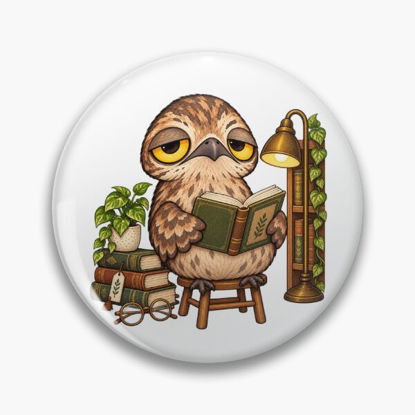 Item preview, Cute Potoo Reading Bird | Funny Sleepy Bookworm Bird Plant Lover designed and sold by MrDev.