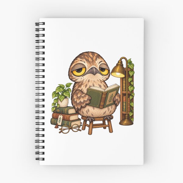 Item preview, Cute Potoo Reading Bird | Funny Sleepy Bookworm Bird Plant Lover designed and sold by MrDev.