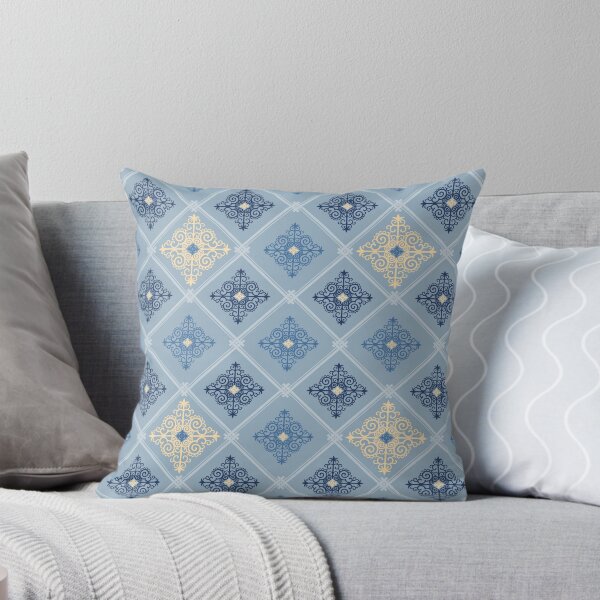 Item preview, Classic blue Thai traditional pattern seamless vector illustration designed and sold by PowerAntShop.