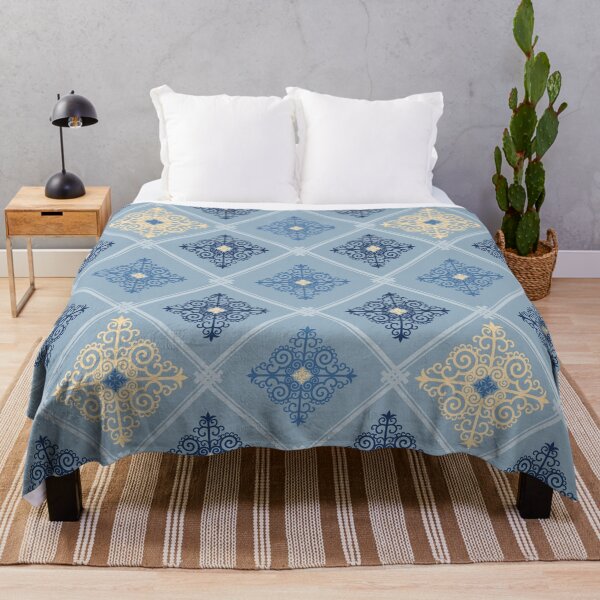 Item preview, Classic blue Thai traditional pattern seamless vector illustration designed and sold by PowerAntShop.