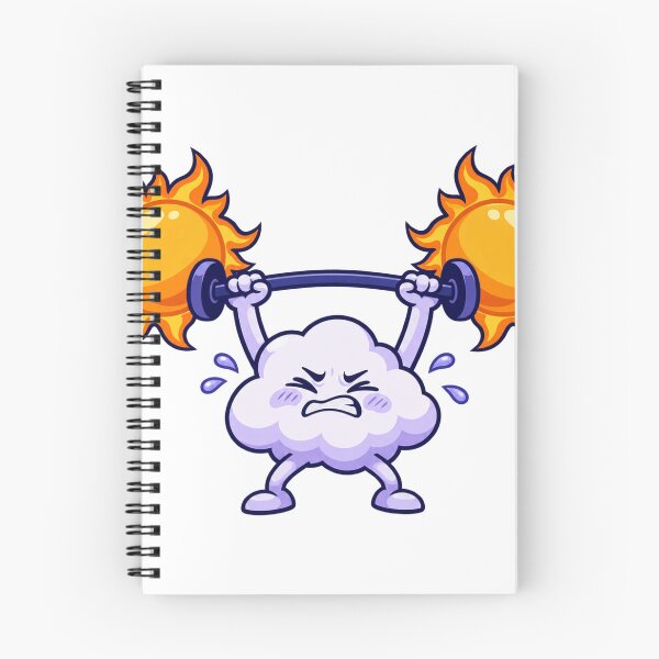 Item preview, smiling Cloud Lifting A Barbell designed and sold by S06PMarketing.