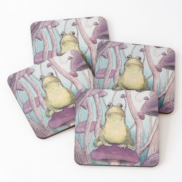 Item preview, Toad among the mushrooms designed and sold by Fabledwillow.