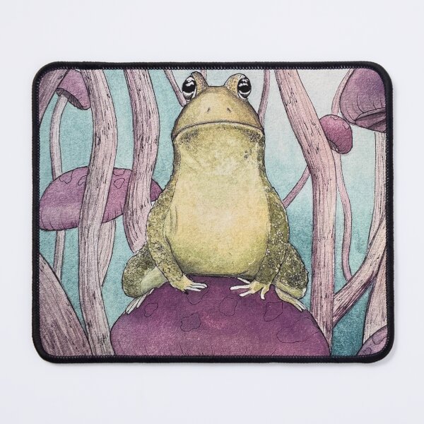 Item preview, Toad among the mushrooms designed and sold by Fabledwillow.