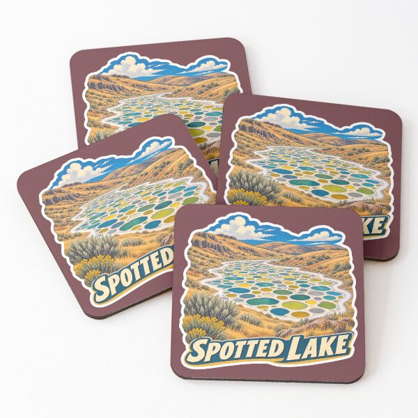 Item preview, Spotted Lake British Columbia Mineral Landscape Travel Print designed and sold by PinUpPizzazz.