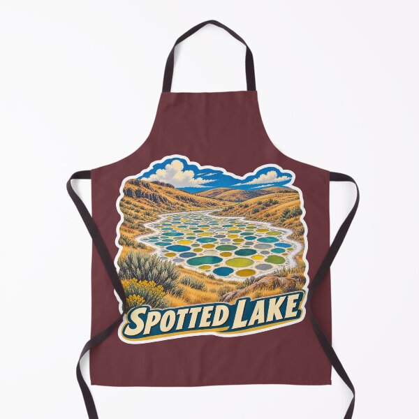 Item preview, Spotted Lake British Columbia Mineral Landscape Travel Print designed and sold by PinUpPizzazz.