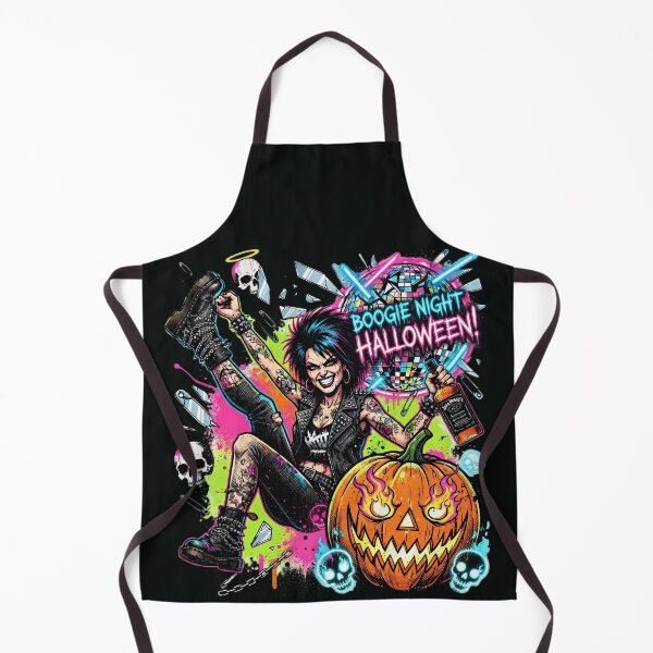 Item preview, Halloween Punk Boots Neon Pumpkin Girl designed and sold by Voodoo Store Paranormal Collections.