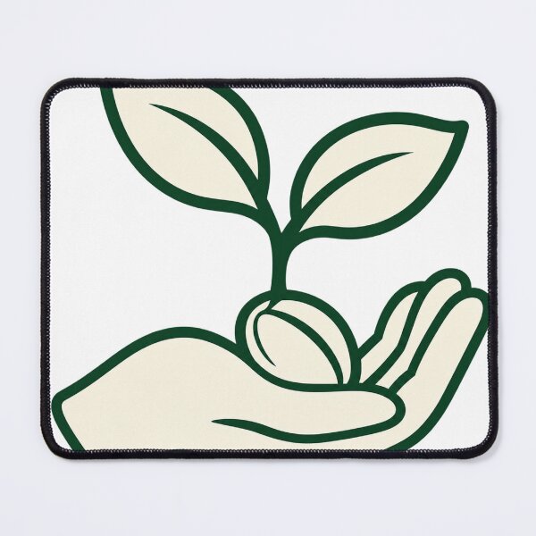 Item preview, Minimal Hand Holding A Sprouting Seed designed and sold by S06PMarketing.