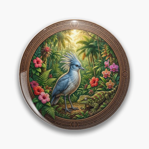 Item preview, Cagou and Gecko in the Tropical Forest designed and sold by Hawaii26.