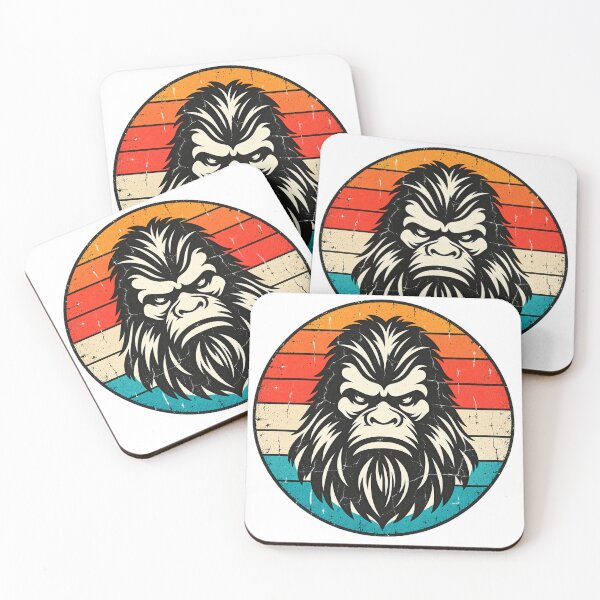 Item preview, Retro Sasquatch Sunset – Vintage Bigfoot Wilderness designed and sold by Squatchme.