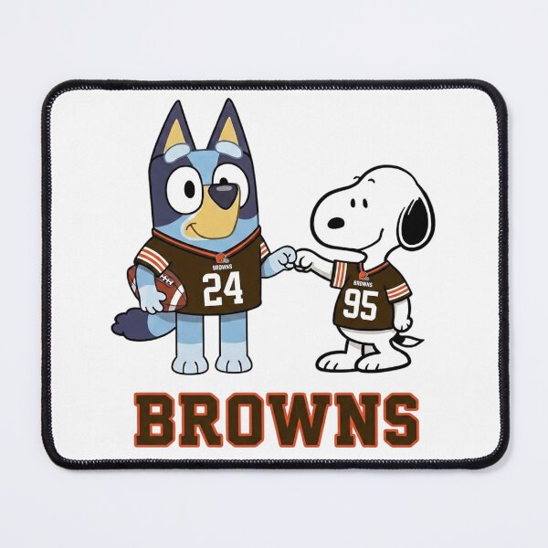 Item preview, Bluey And Snoopy Cleveland Football Buddies designed and sold by DamianRoy88.