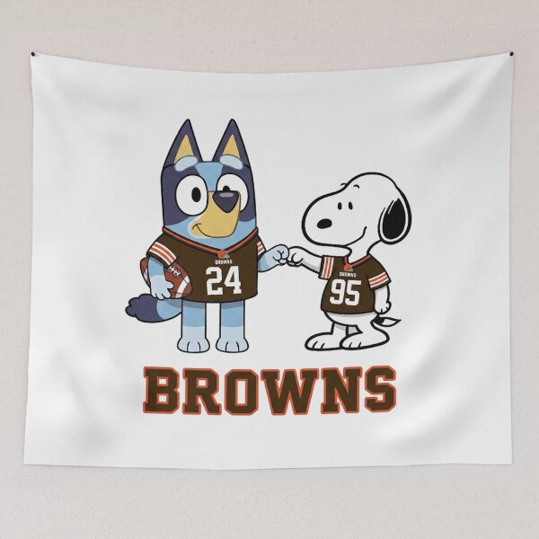 Item preview, Bluey And Snoopy Cleveland Football Buddies designed and sold by DamianRoy88.