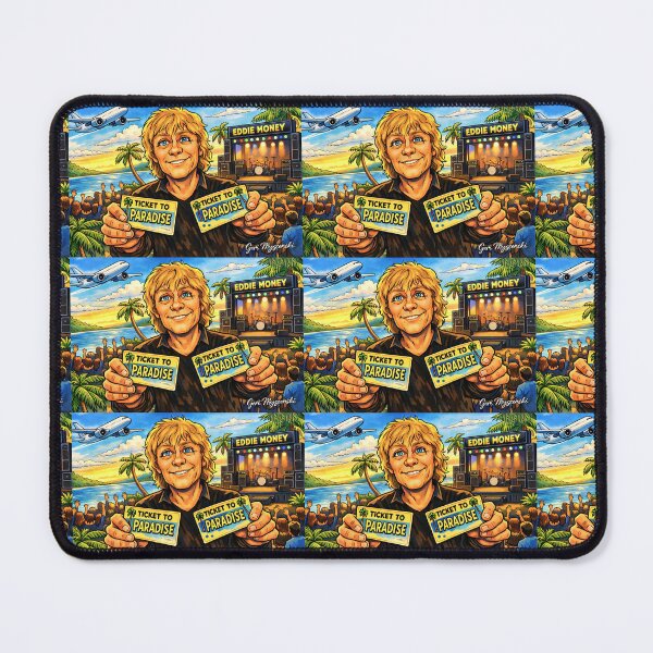 Item preview, Eddie Money – Two Tickets to Paradise Retro Concert Art designed and sold by The Art Queen Of Michigan .