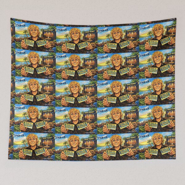 Item preview, Eddie Money – Two Tickets to Paradise Retro Concert Art designed and sold by The Art Queen Of Michigan .