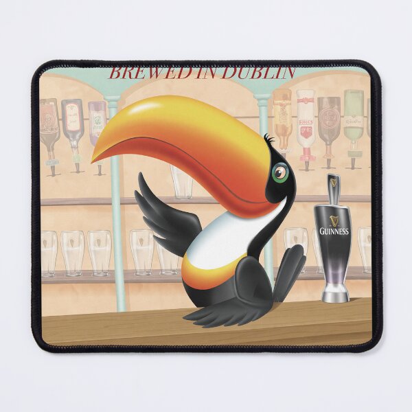 Item preview, Vintage Irish Toucan Pub Art designed and sold by VOUDERSON.