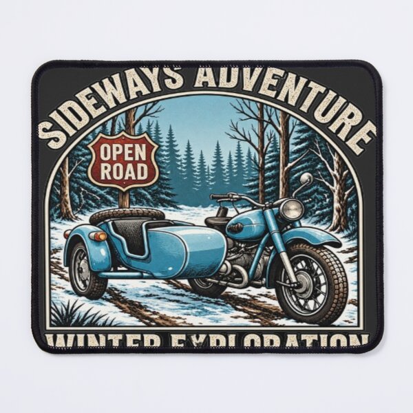 Item preview, Winter Exploration Sideways Adventure Retro Bike designed and sold by FABIOLA1970.