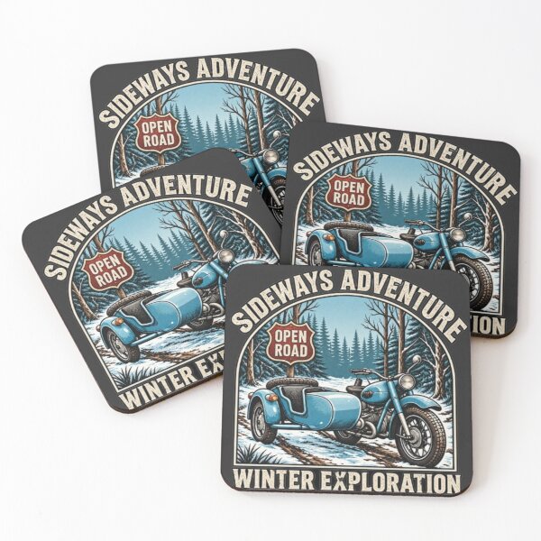 Item preview, Winter Exploration Sideways Adventure Retro Bike designed and sold by FABIOLA1970.
